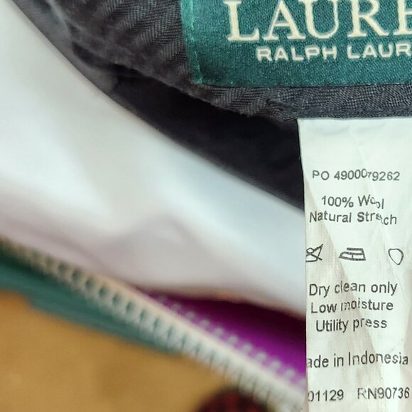 Tommy Hilfiger Suit Mens 44R Grey 2 Button 100% Wool Pants 38x30 Flat - Picture 7 of 8